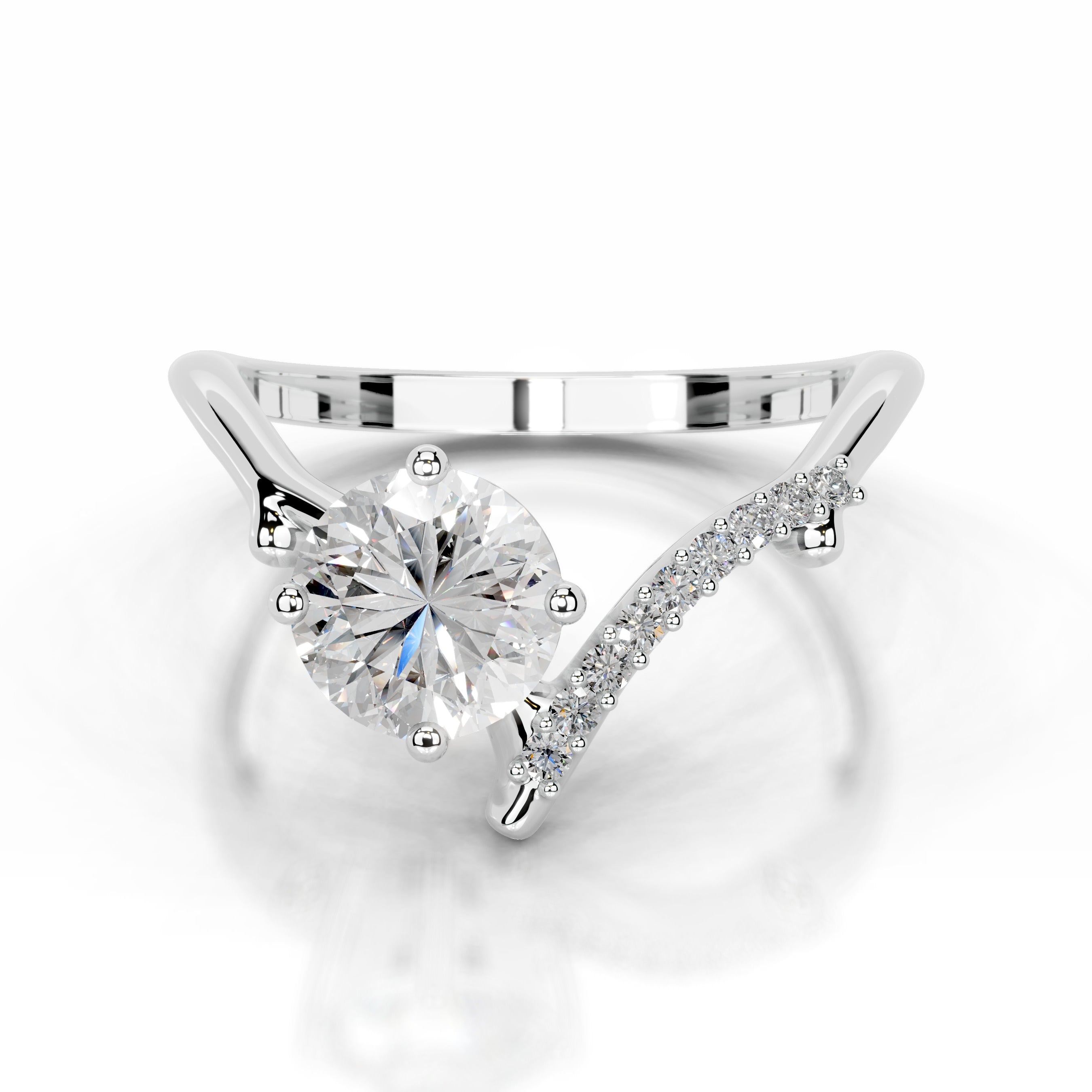 Garden of Love Lab Grown Diamond Ring - 14K White Gold、mySite、hinf8tx79