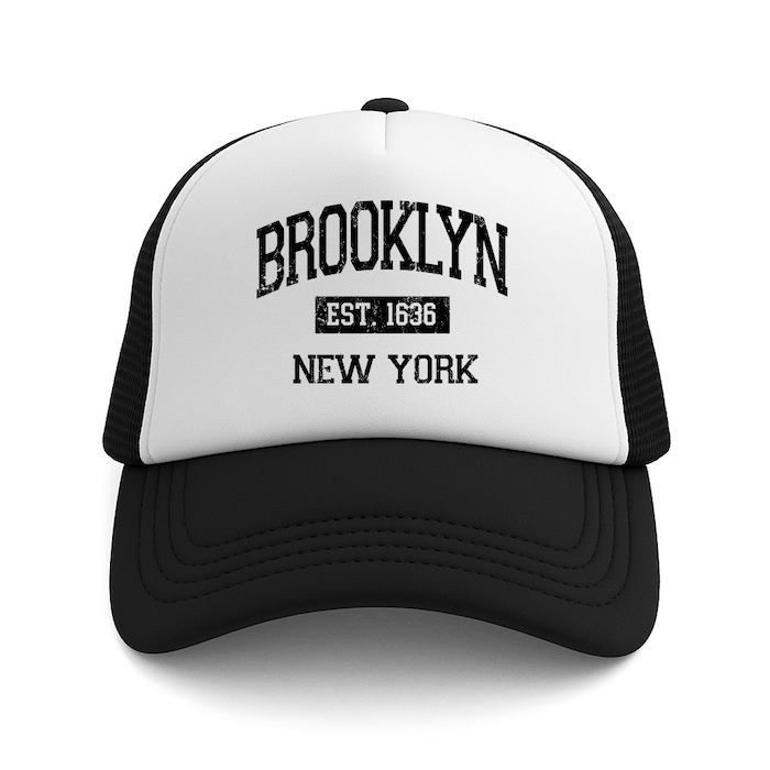BROOKLYN EST. 1636 Foam Trucker Hat (4 Colorways)、mySite、vikingsvslions