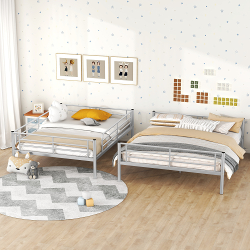 Twin Over Twin Metal Bunk Bed (Black) ( old sku: MF189201BAA )、、casual