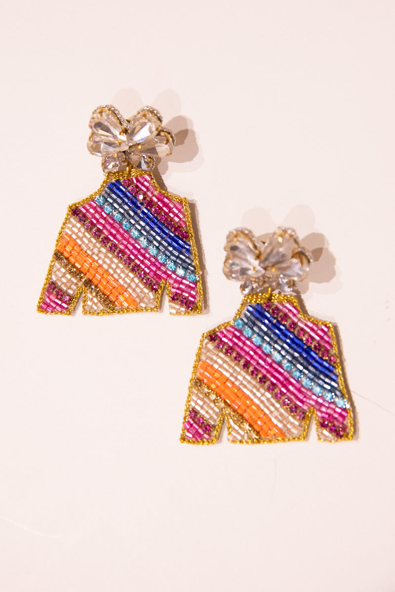Derby Jockey Silks Earrings - Stained Glass、mySite、hinf8tx79