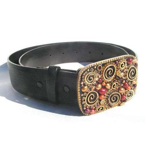 Michal Golan Fresh Water Pearls and Swarovski Crystal Belt Buckle、mySite、topwebapps