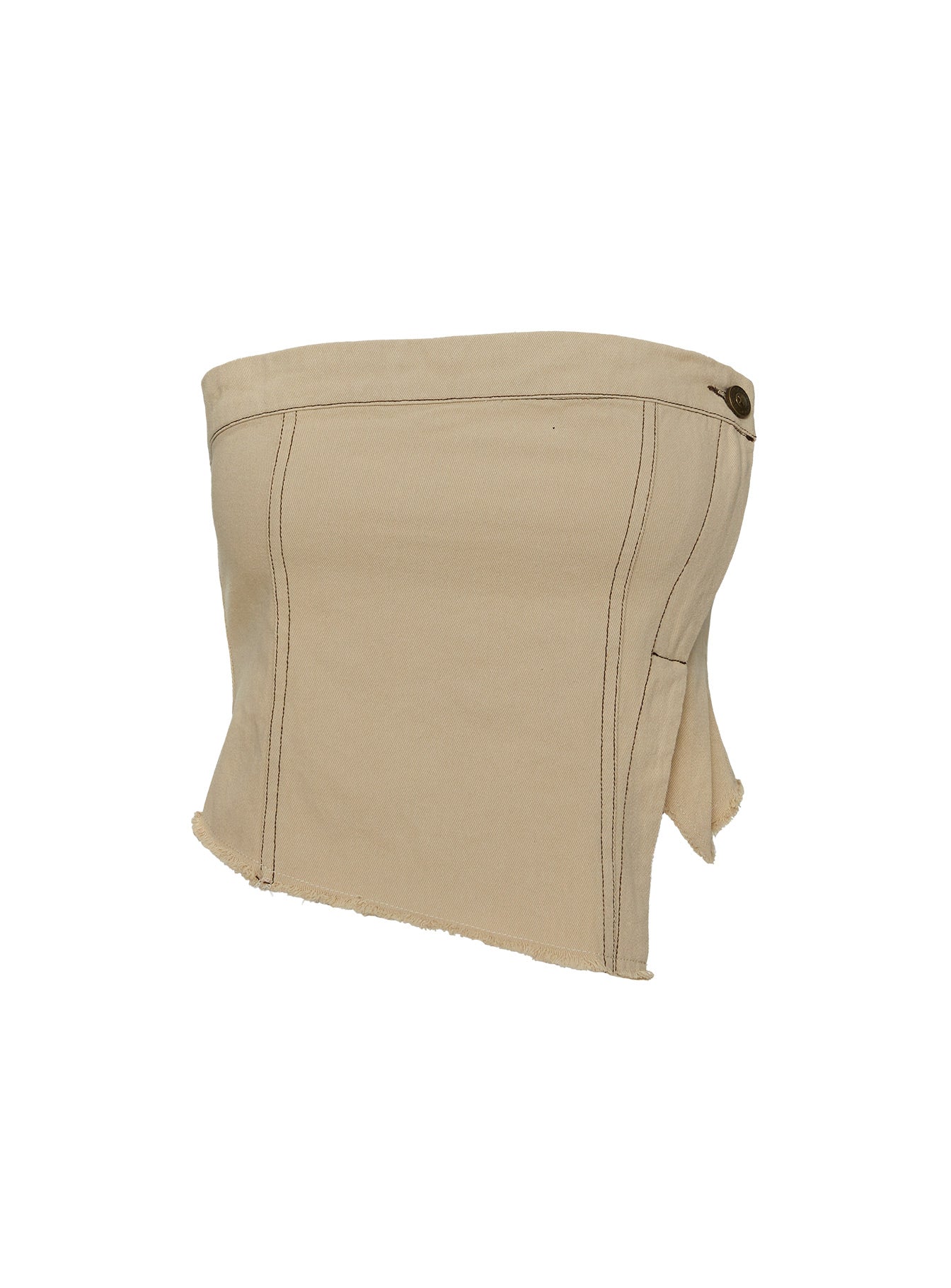 Haveny Strapless Top Beige、mySite、solidvoid