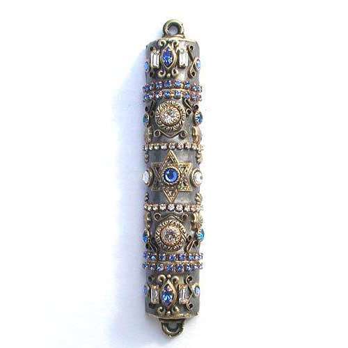 Michal Golan Blue Swarovski Crystal Mezuzah、mySite、topwebapps