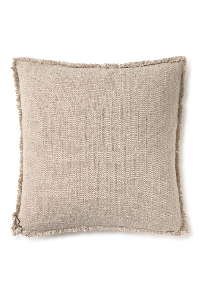 Handloom Square Cushion Beige、mySite、gigharbornorthrealestate