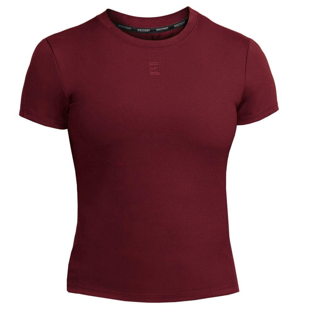 Nike Women's Advantage Short Sleeve - Team Red、mySite、neckold