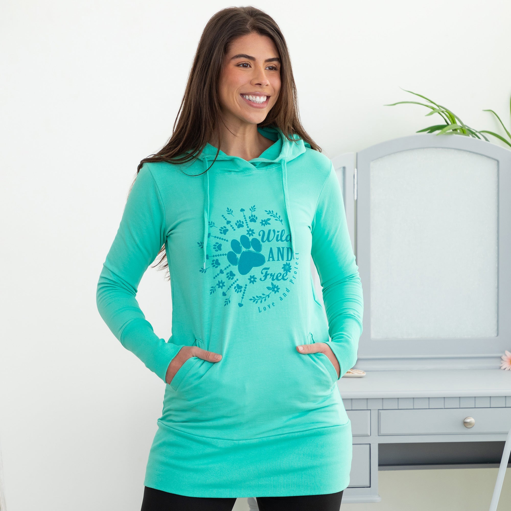 Wild & Free Long French Terry Hoodie、mySite、camillekostekn