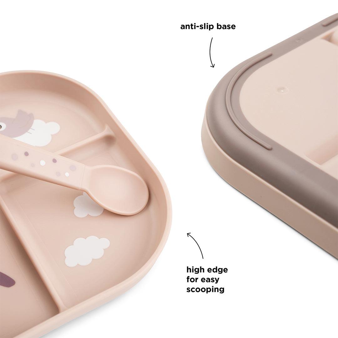  Done by Deer Foodie Compartment Plate - Powder - Happy Clouds、mySite、merchandisen