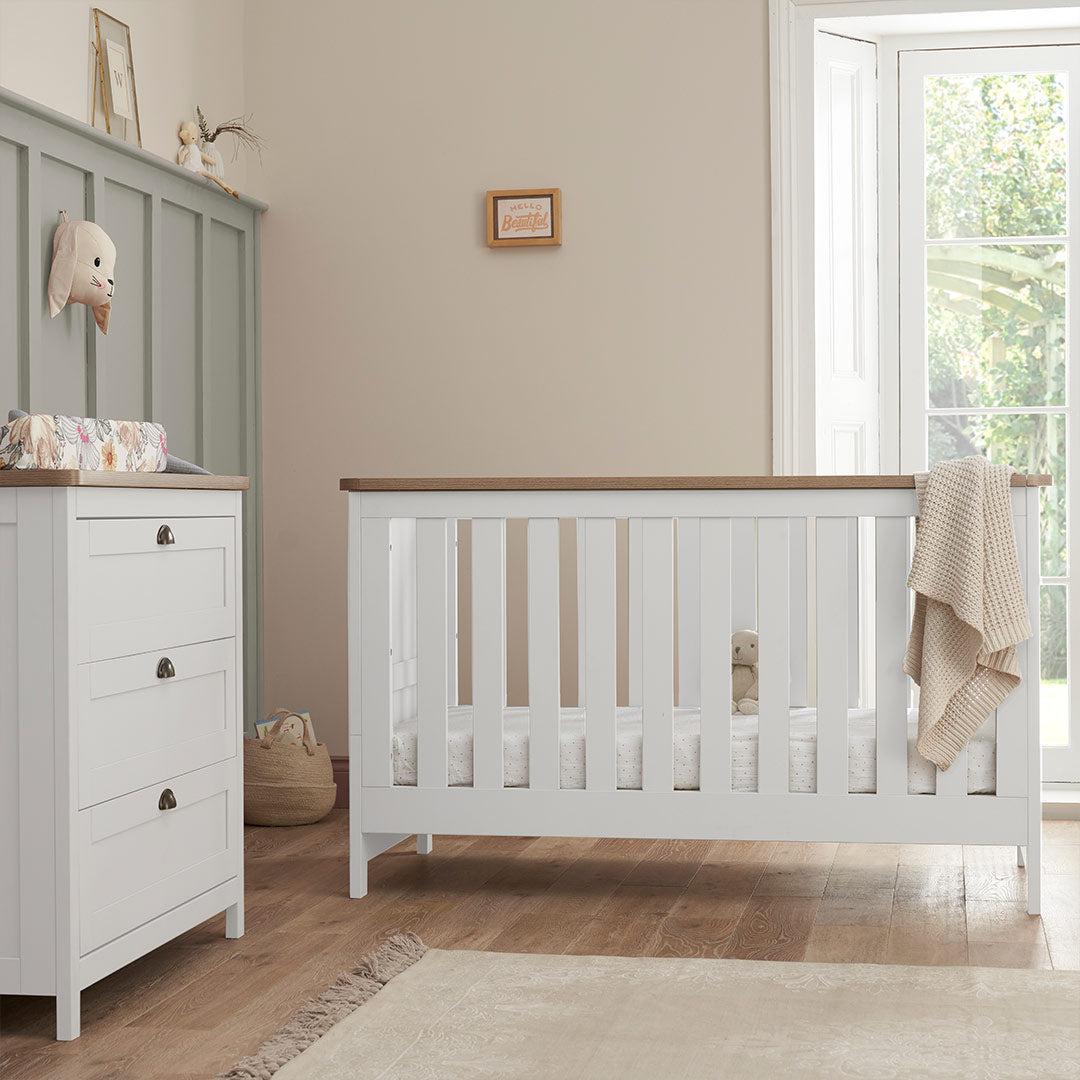  Tutti Bambini Verona 2 Piece Room Set - White/Oak、mySite、merchandisen