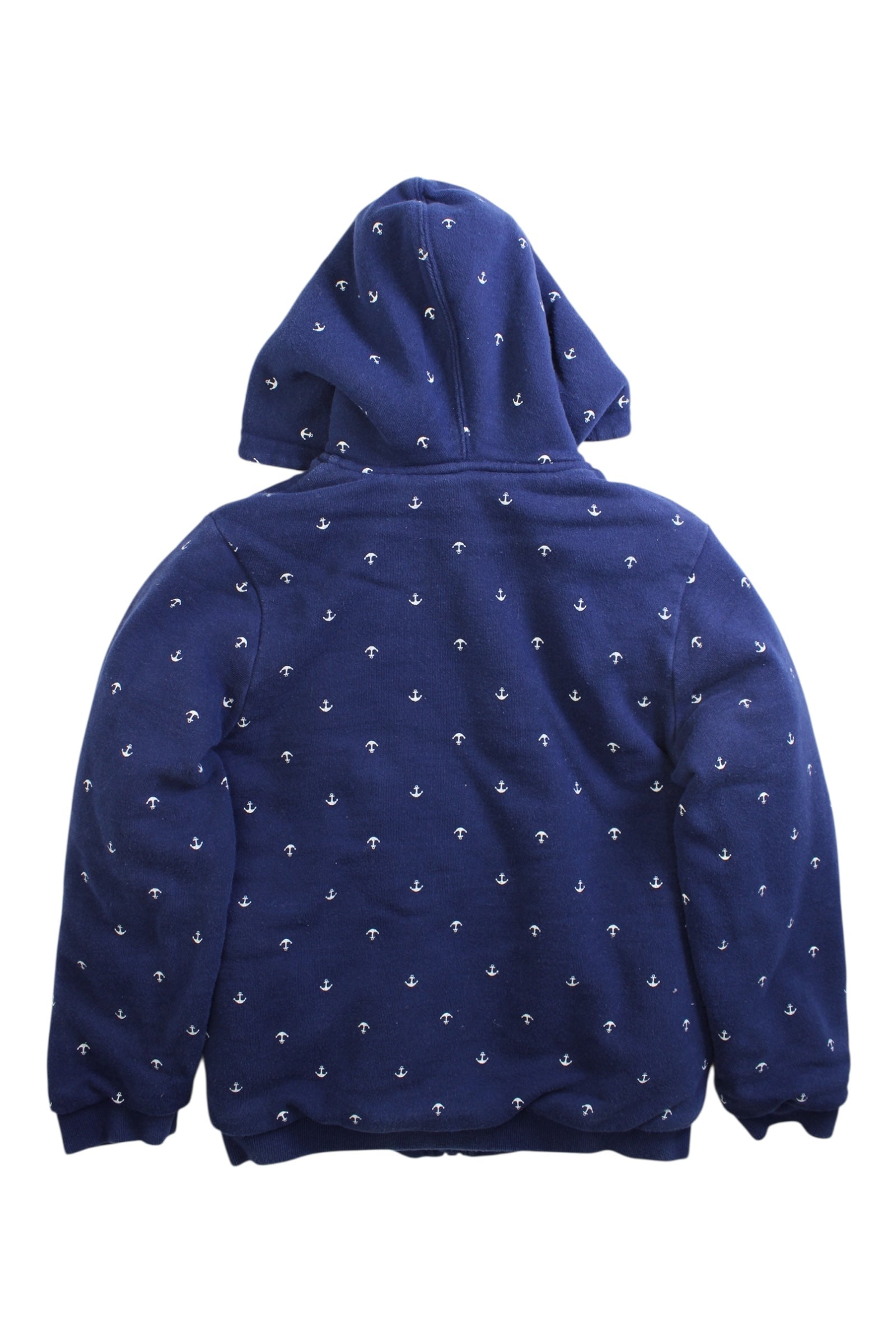 Petit Bateau Anchor-Print Fleece Hoodie 10Y、mySite、g9winljtr