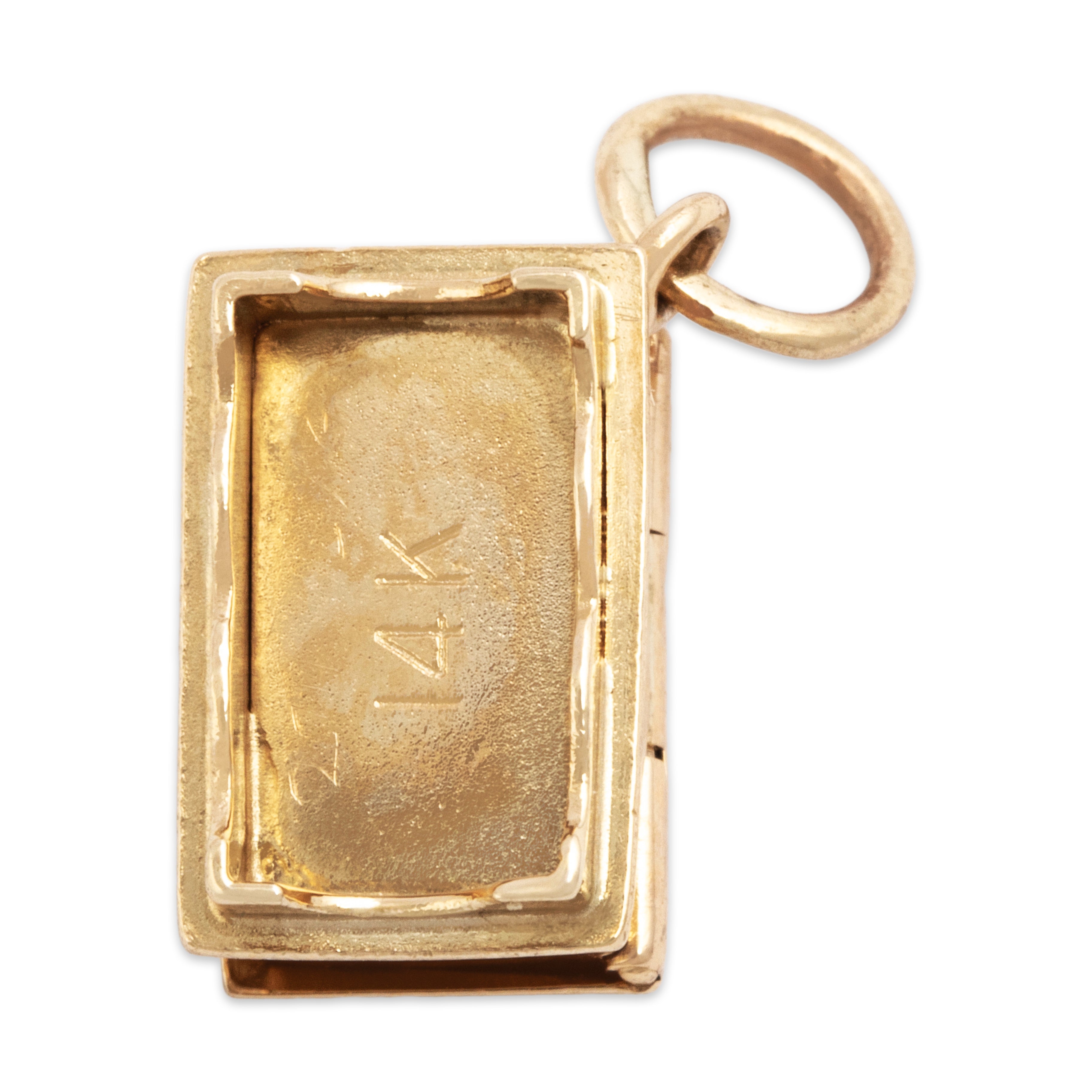 Vintage 14k Yellow Gold Hinged Hope Chest Charm / Pendant、mySite、hinf8tx79