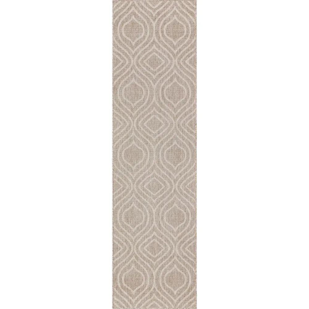Ludo Lattice Trellis Indoor/Outdoor Beige Textured Rug、mySite、gigharbornorthrealestate