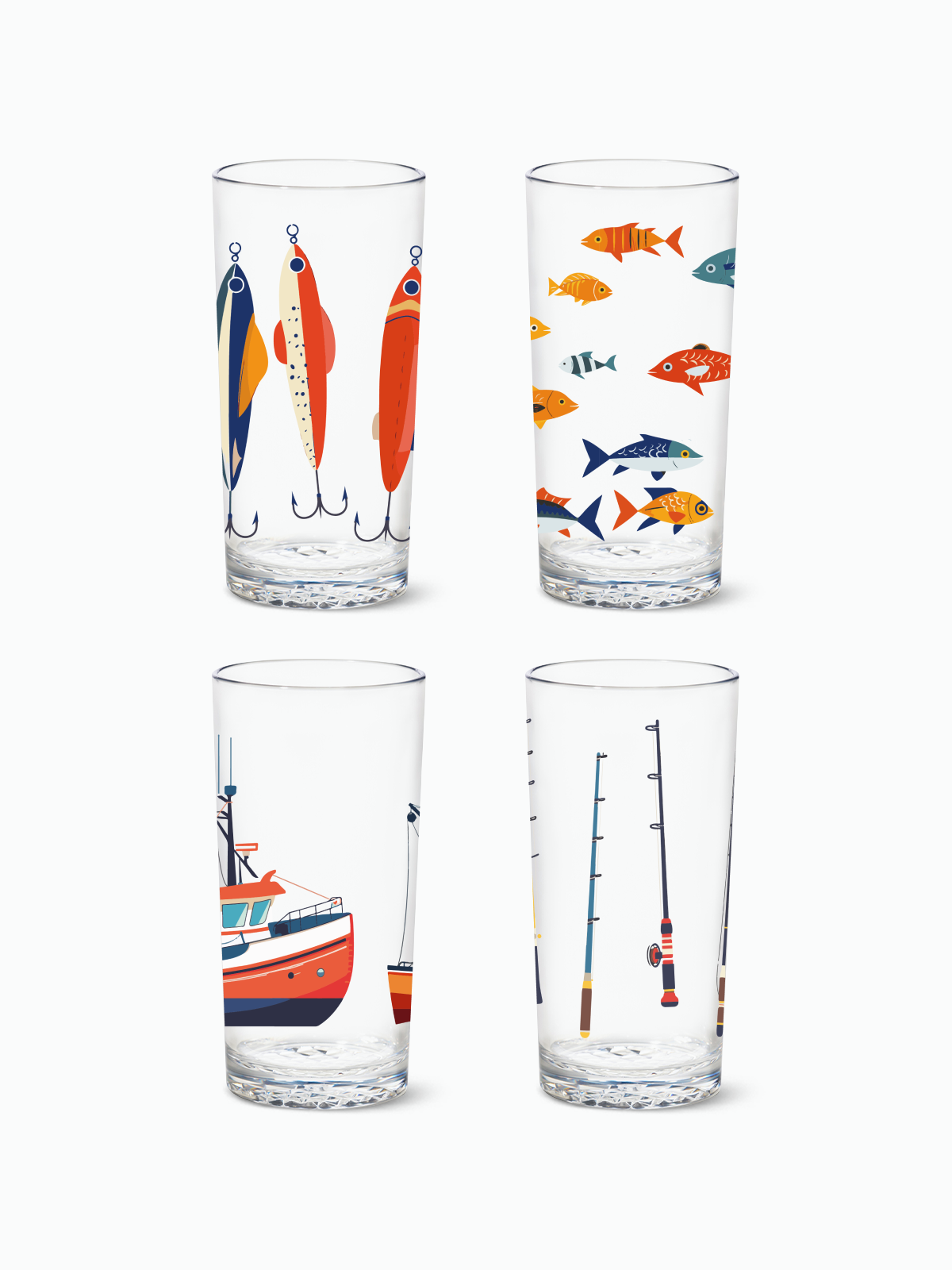 Fisherman's Charm 2.0 - RESERVE 14oz Highball Tritan Copolyester Glass、mySite、camillekostekn