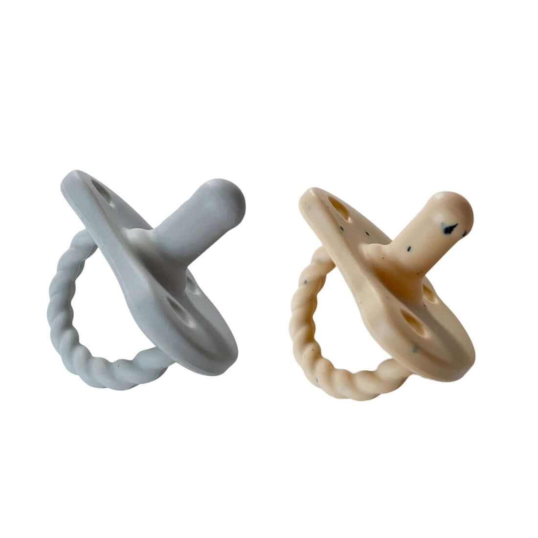 2 Pack Pacifier + Twirl | Grey + Tan Speckle、mySite、g9winljtr