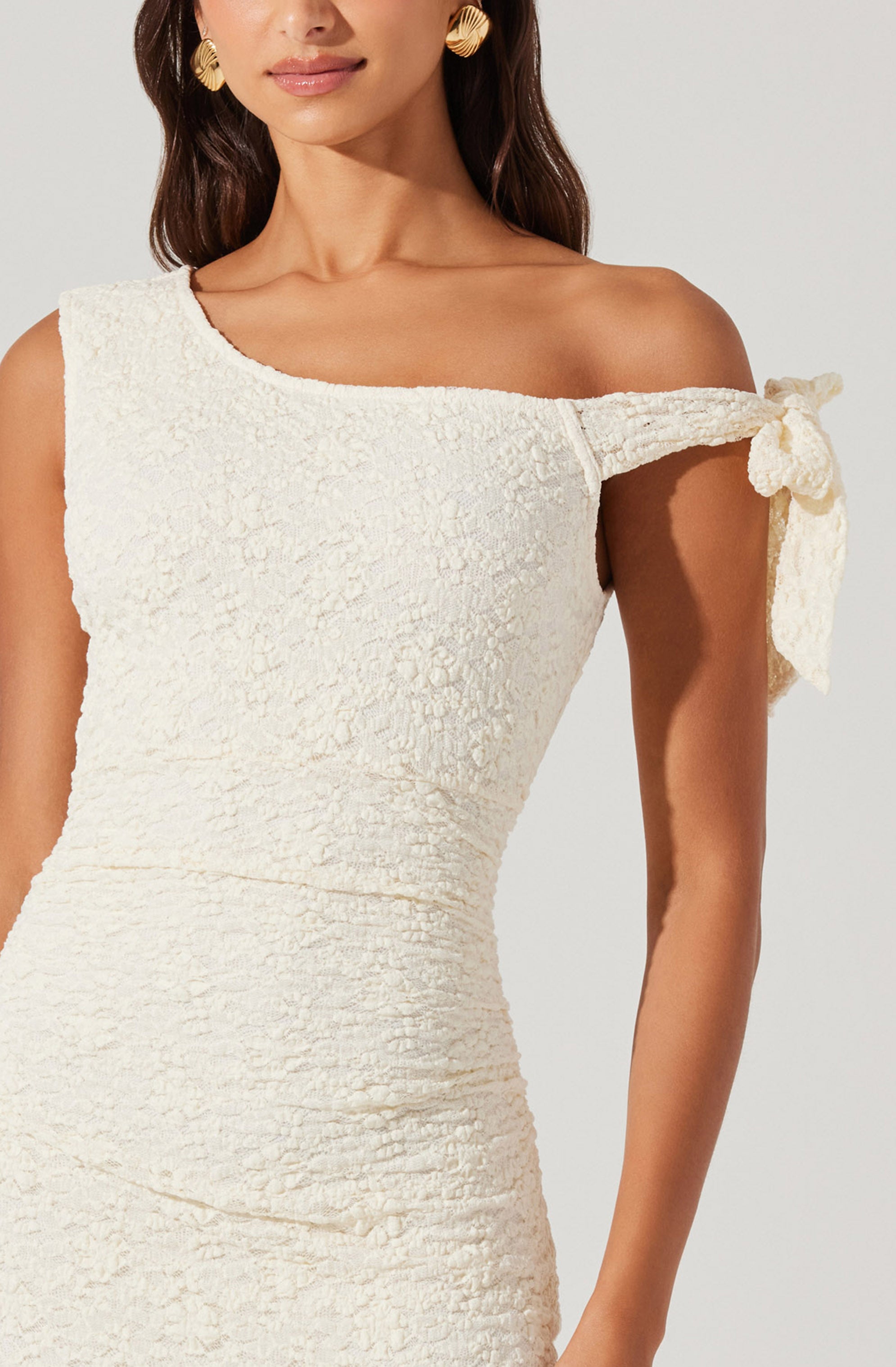 Emely Off Shoulder Midi Dress、mySite、solidvoid