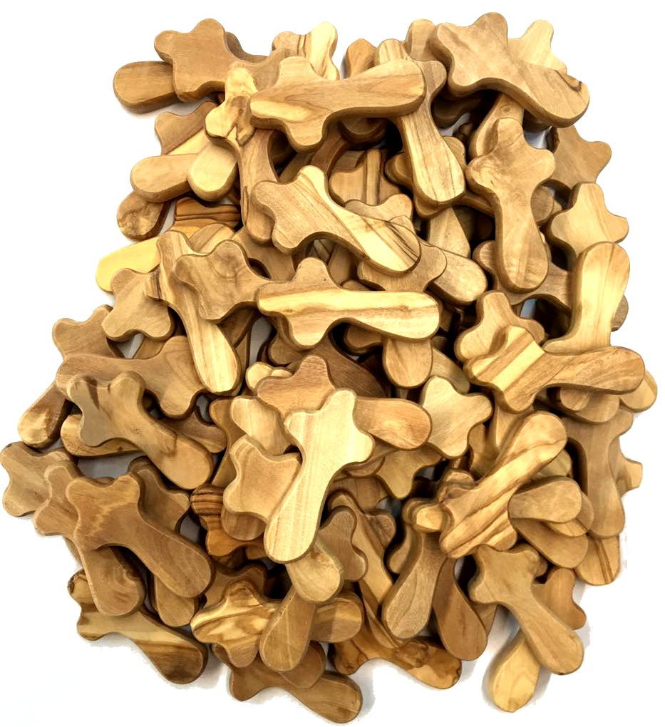 Holy Land Market Small Olive Wood Pocket / Holding Crosses With Certificates (2.5 Inches)、mySite、topwebapps