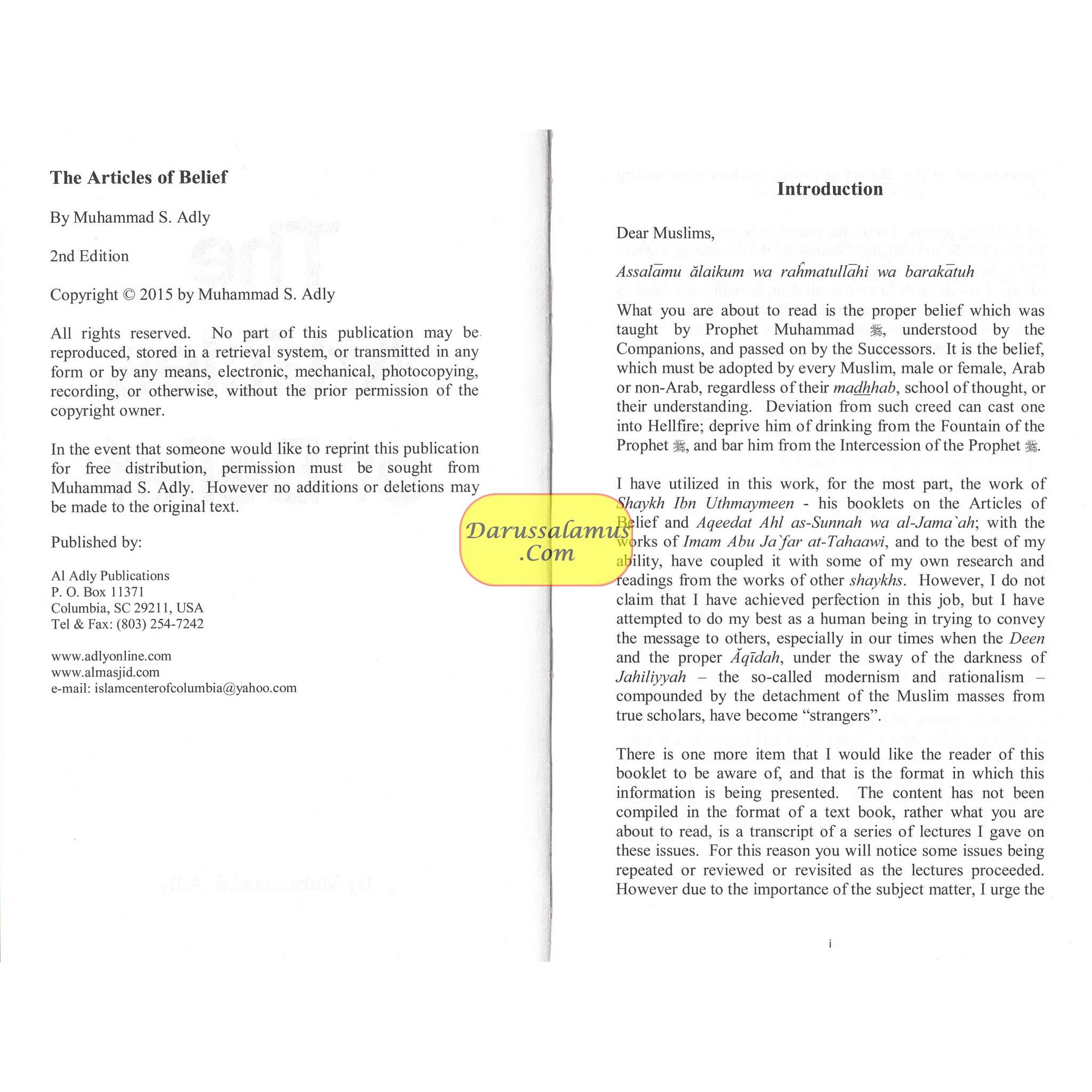 The Articles of Belief by Muhammad S-Adly、mySite、topwebapps