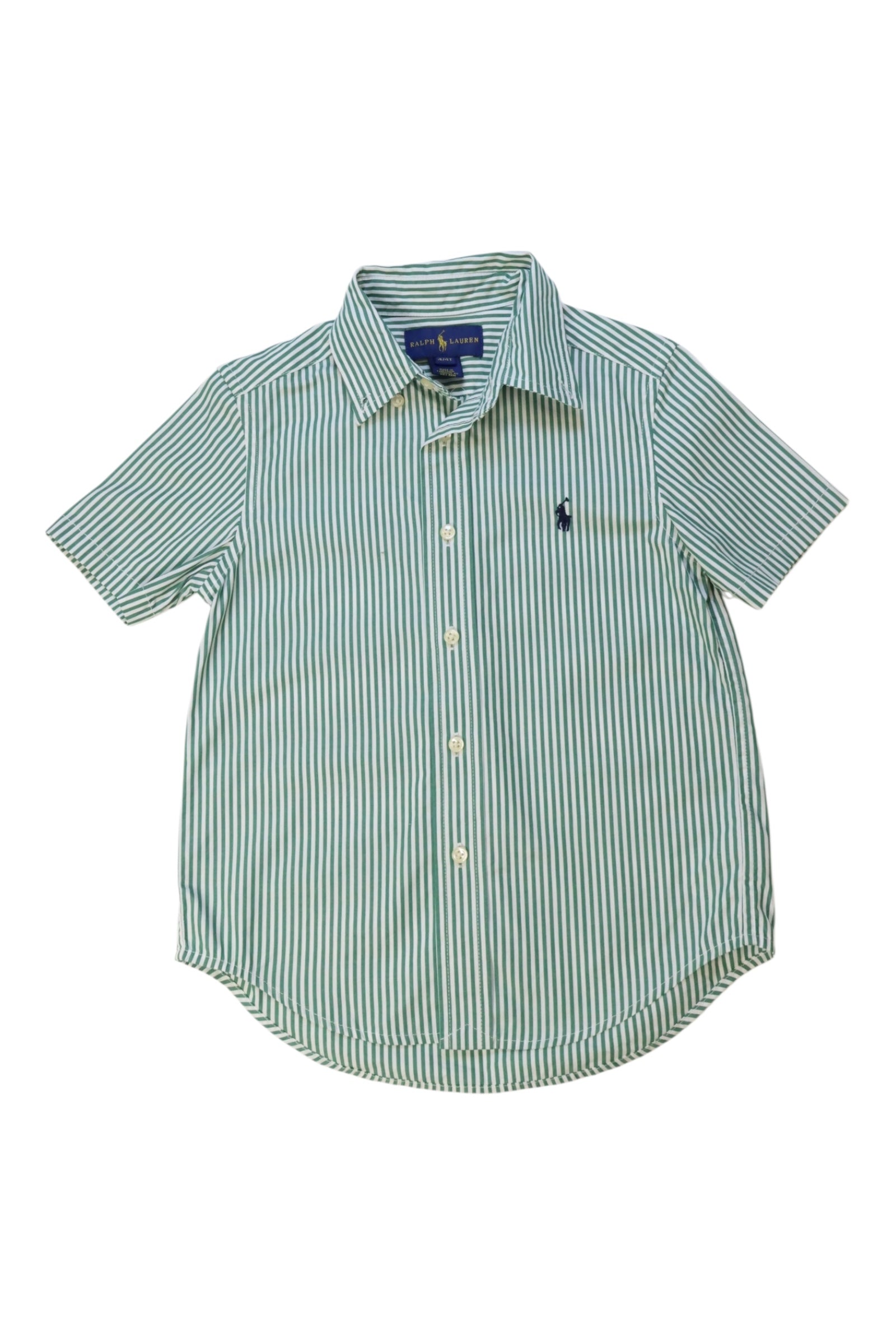 Ralph Lauren Striped Button-Down Shirt 4T、mySite、g9winljtr
