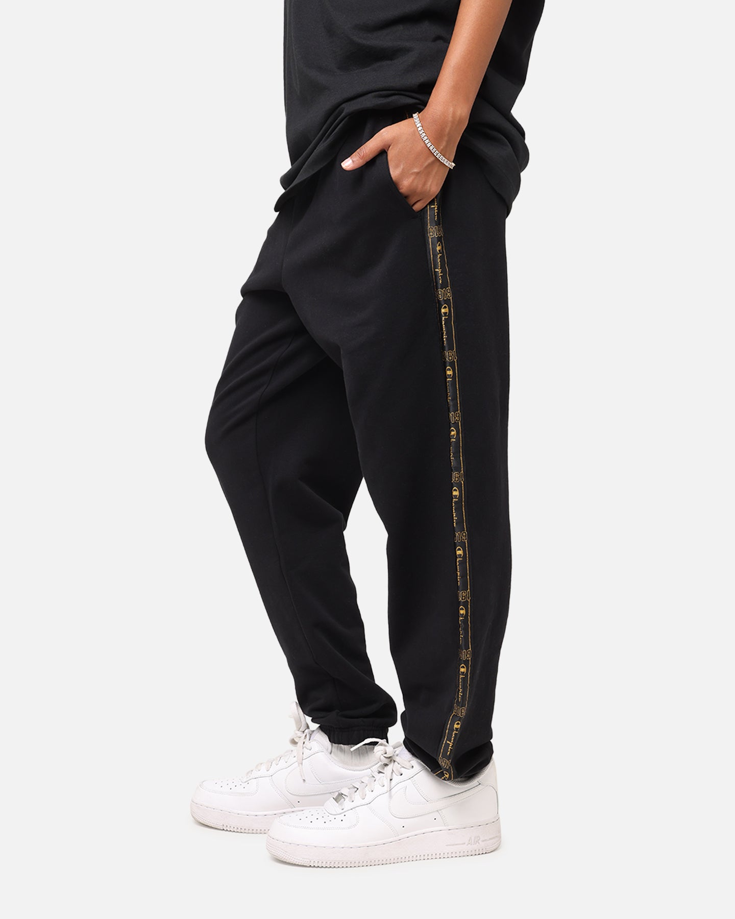 Champion Lux Taping Joggers Black、mySite、zt4zffjzw