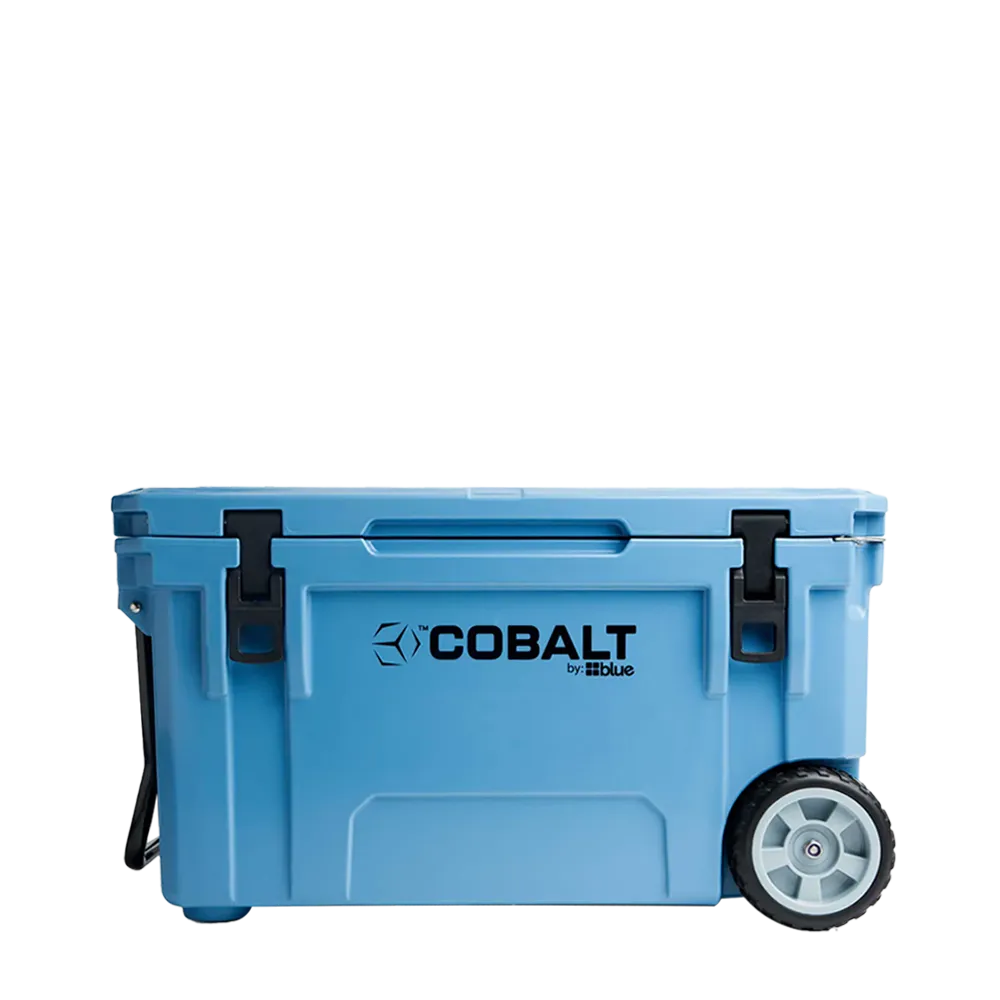Blue Coolers 5 Day 55qt Cobalt Cooler with Wheels、mySite、noshort