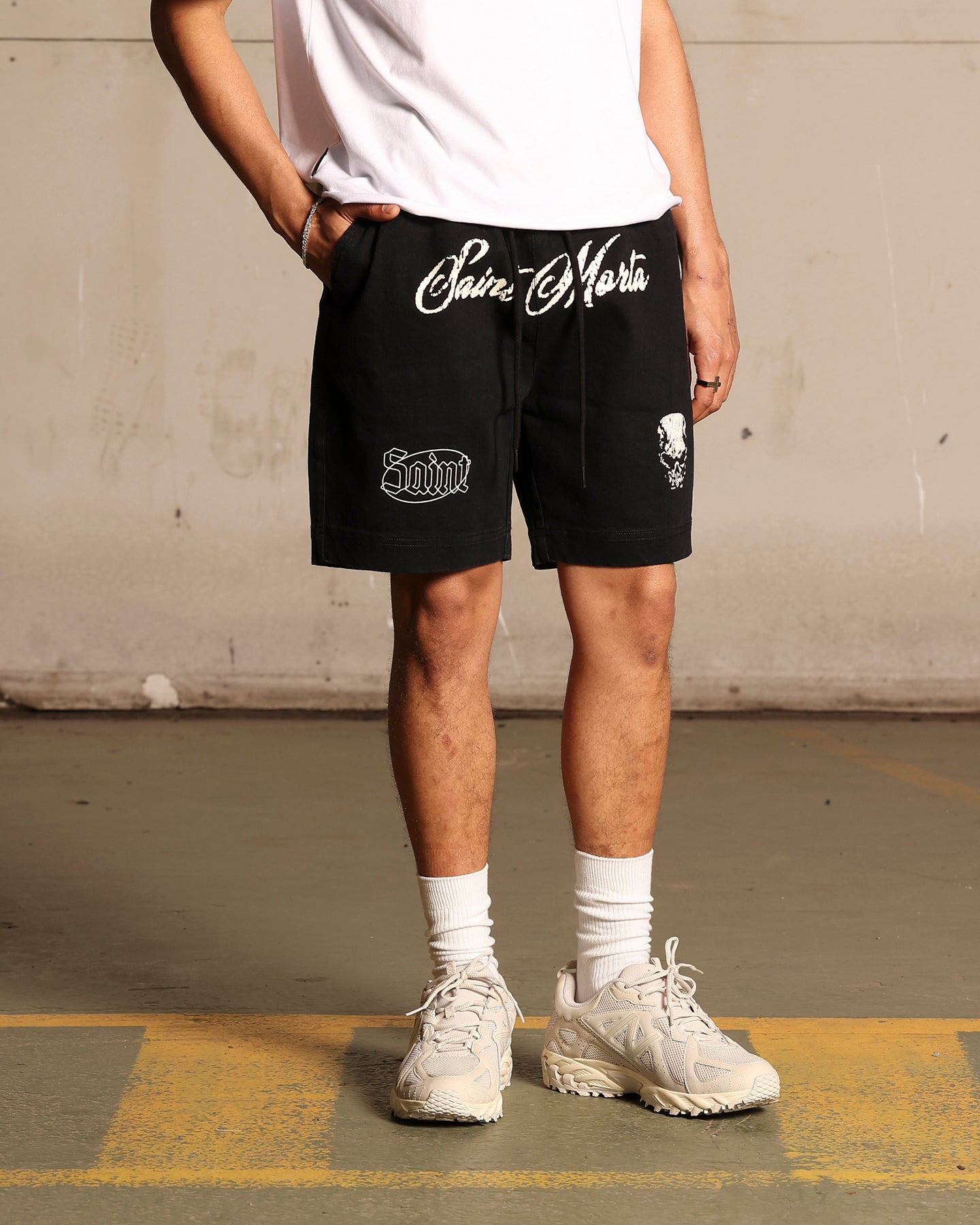 Saint Morta Roadhouse Denim Shorts Vintage Black、mySite、zt4zffjzw