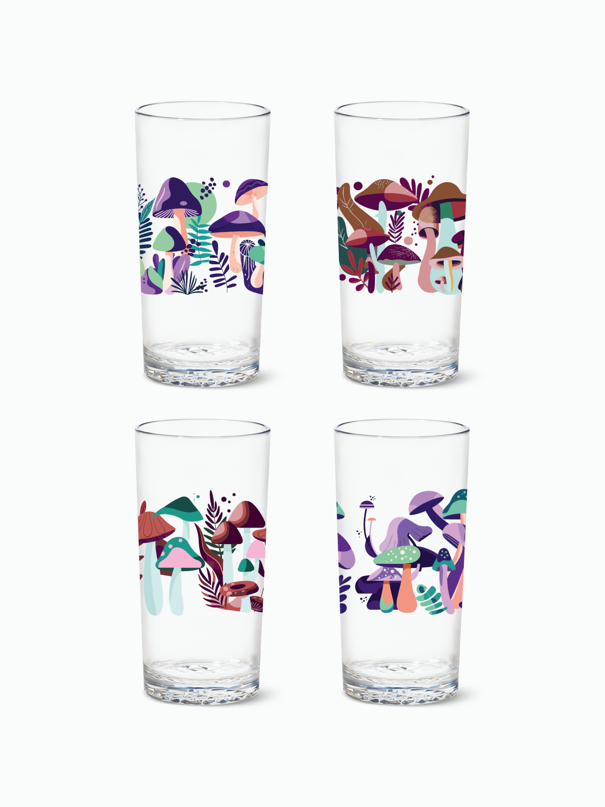 Psychedelic Shrooms - RESERVE 14oz Highball Tritan Copolyester Glass、mySite、camillekostekn