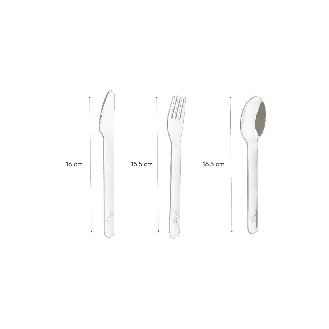  Citron 3 Piece Cutlery Set With Silicone Case - Dusty Blue、mySite、merchandisen