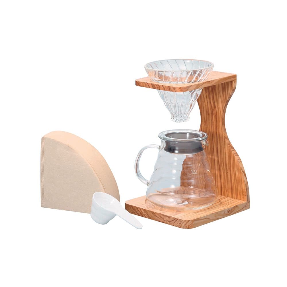 Hario V60 Olive Wood Stand Set Size 02、mySite、gigharbornorthrealestate