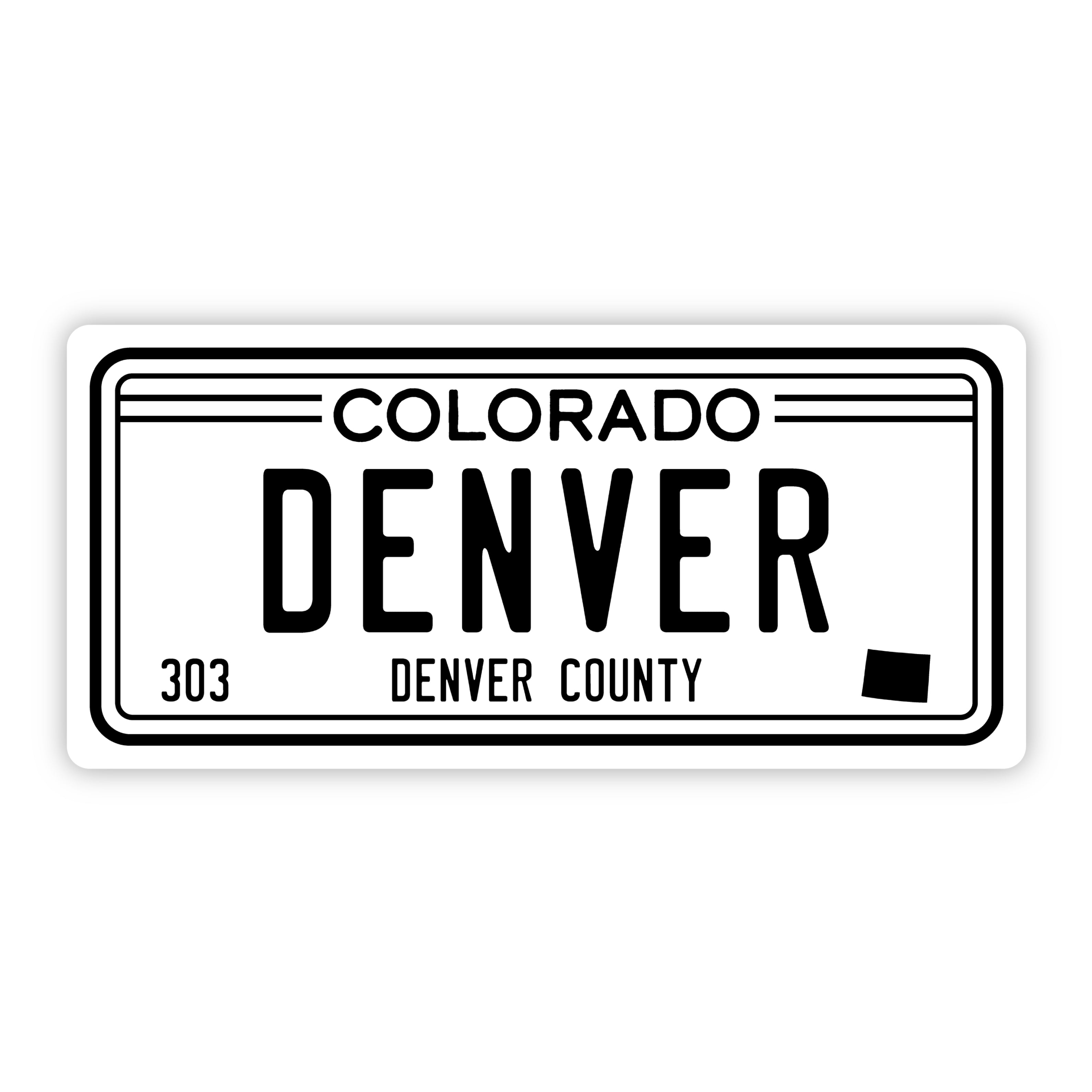  Denver Colorado 303 Bumper Sticker (5 inch)、mySite、ghnorth