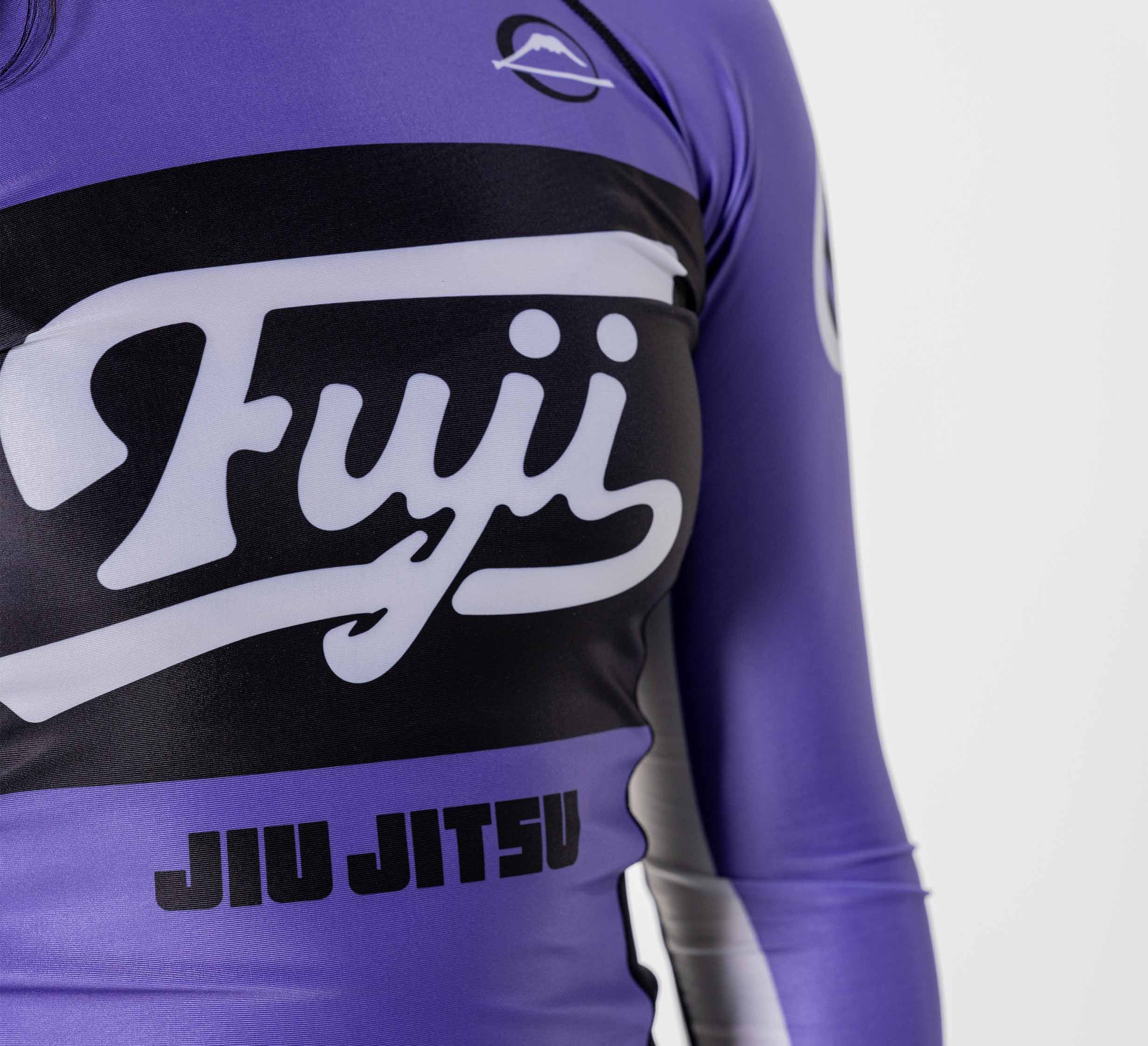 Womens Jiu Jitsu Script Flex Lite Long Sleeve Rashguard Purple、mySite、gigharbornorthrealestate