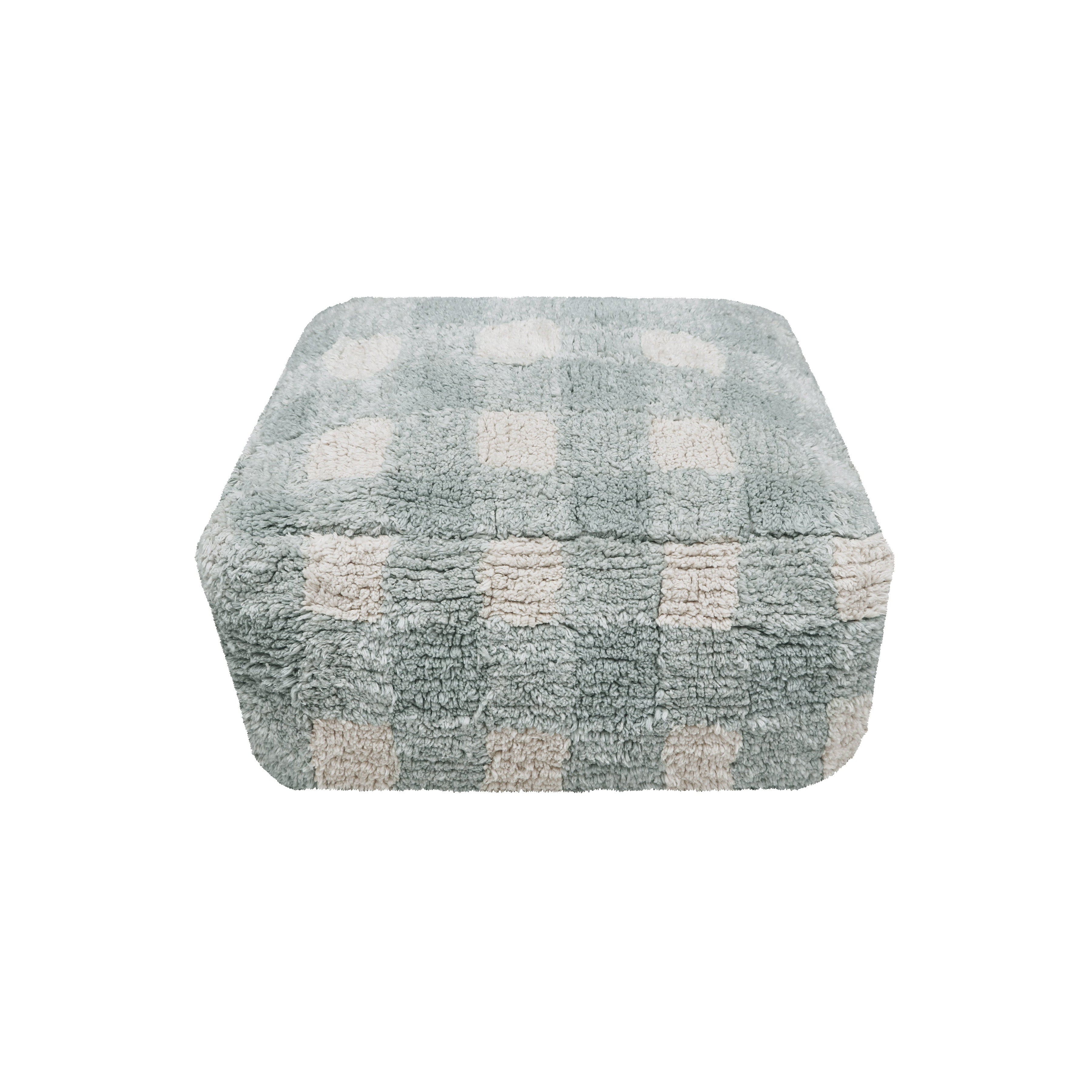 Little Chefs Vichy Blue Sage Pouf、mySite、gigharbornorthrealestate