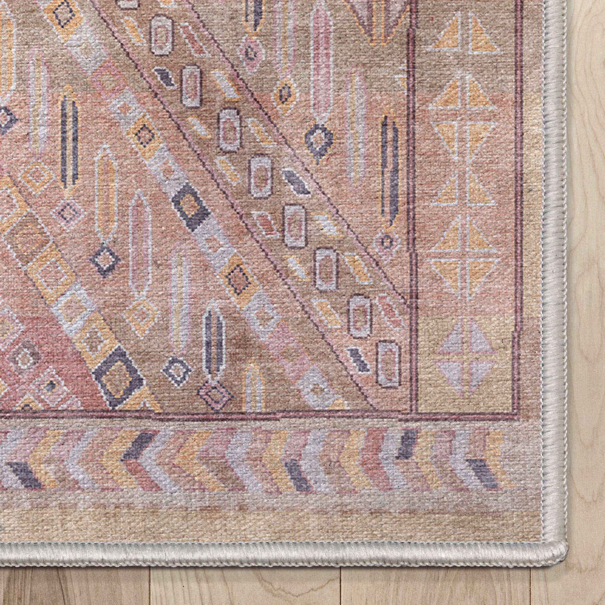 Custom Size Runner Anya Vintage Tribal Red Choose Your Width x Choose Your Length Hallway Runner Rug、mySite、gigharbornorthrealestate