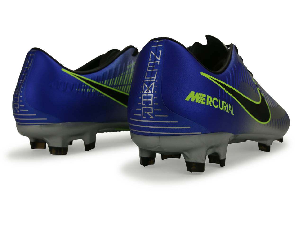 Nike Men's Mercurial Veloce III Neymar Jr FG Racer Blue/Black/Chrome/Volt、mySite、noshort