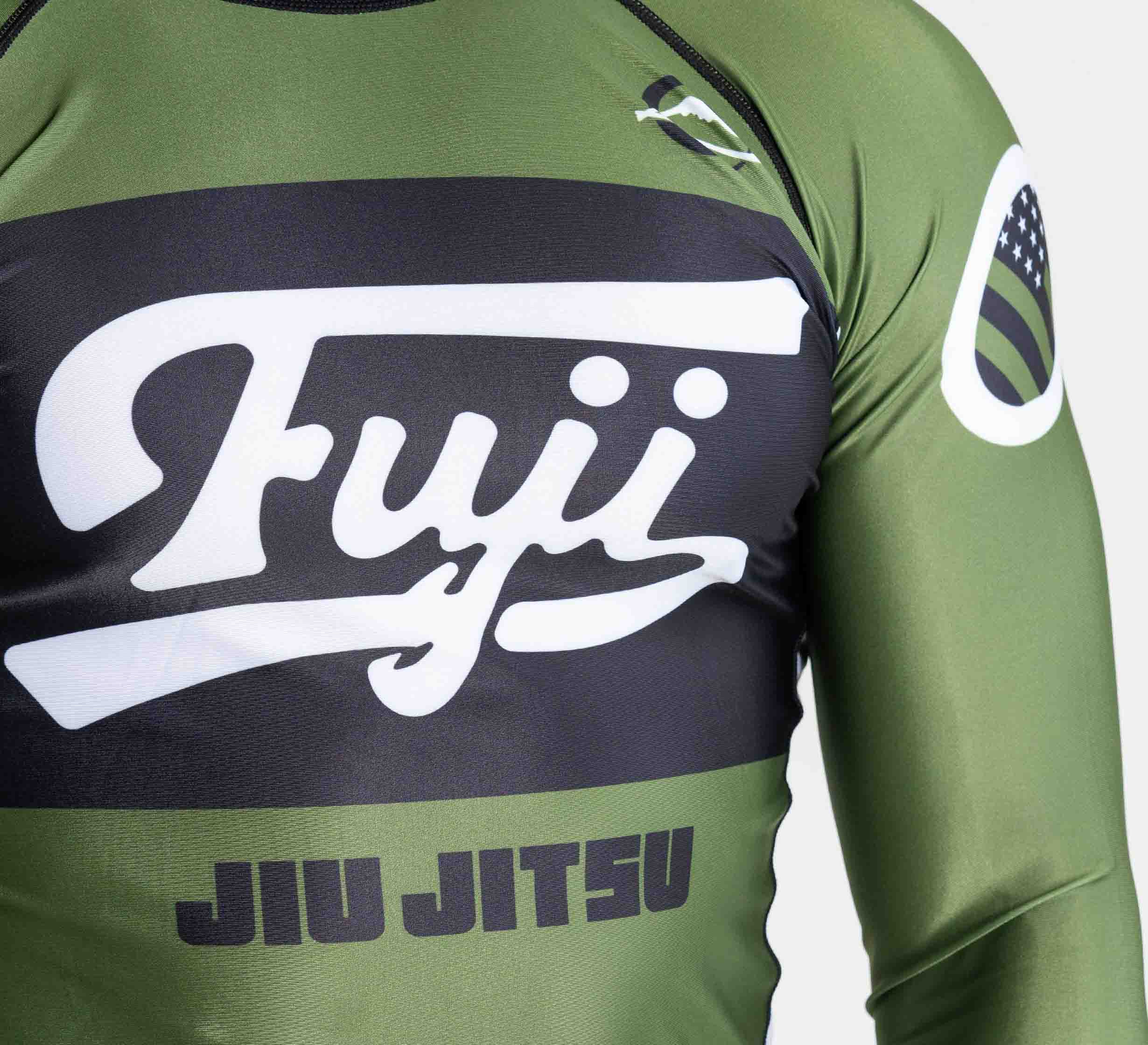 Jiu Jitsu Script Flex Lite Long Sleeve Rashguard Green、mySite、gigharbornorthrealestate