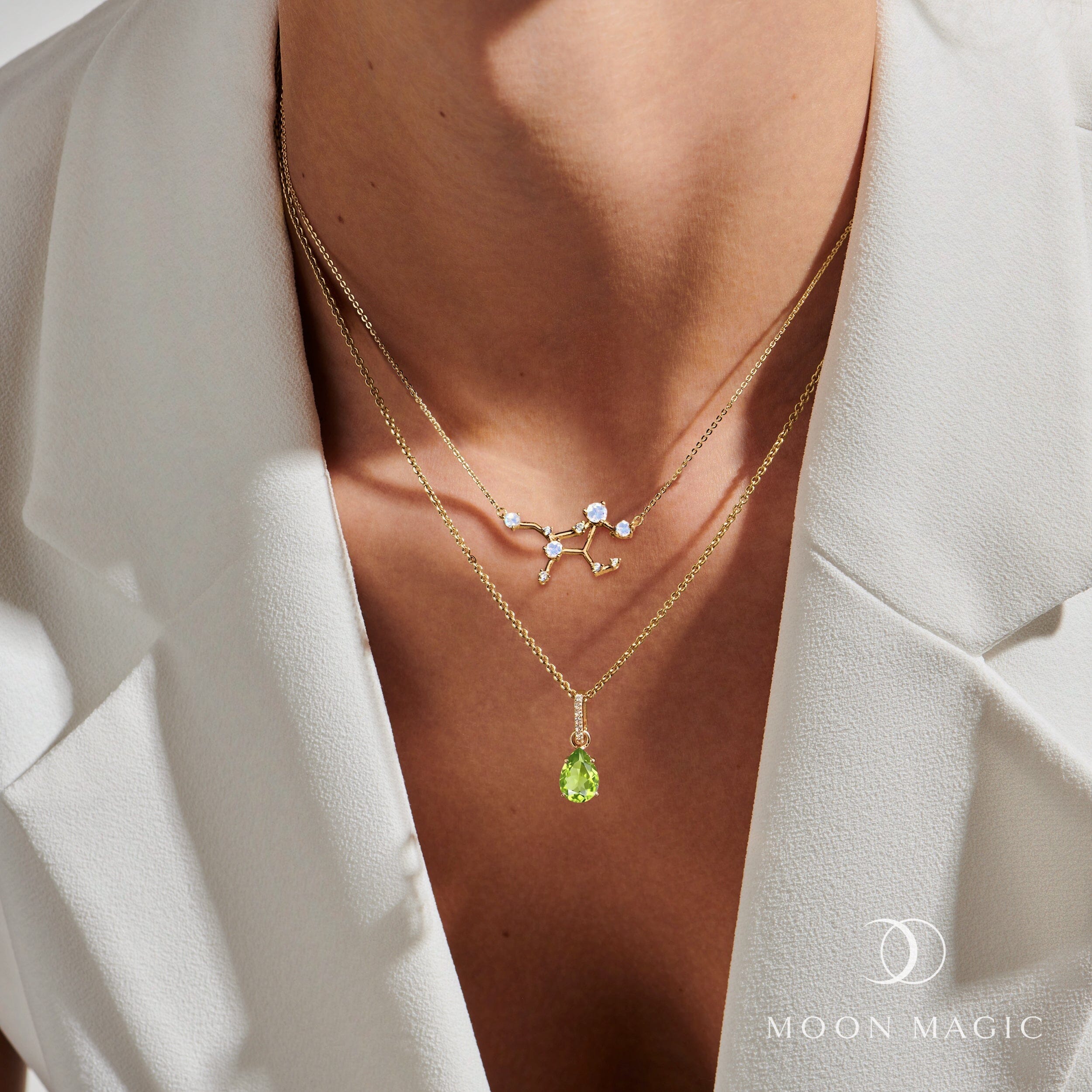 Moonstone Necklace - Zodiac Constellation + Free Gift Bag、mySite、hinf8tx79