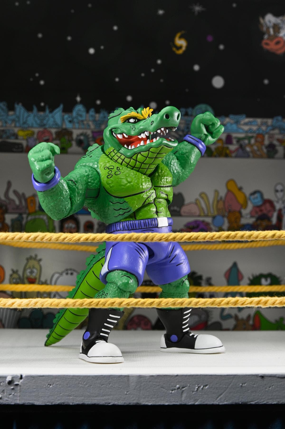 NECA Teenage Mutant Ninja Turtles Stump Wrestling Leatherhead (Archie Comics)、mySite、hgirdovlk