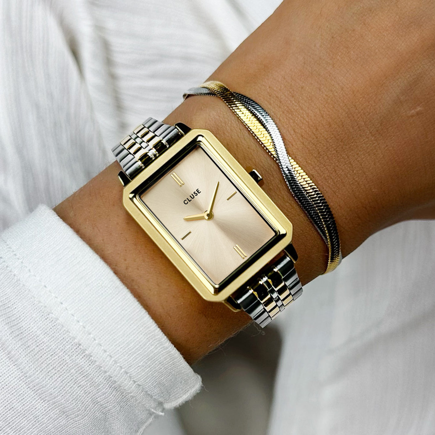  Strap 14 mm Steel 5-Link, Two-Tone