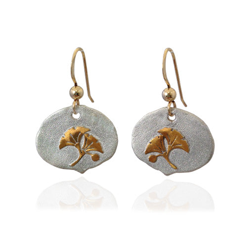 Golden Ginkgo Earrings、mySite、topwebapps