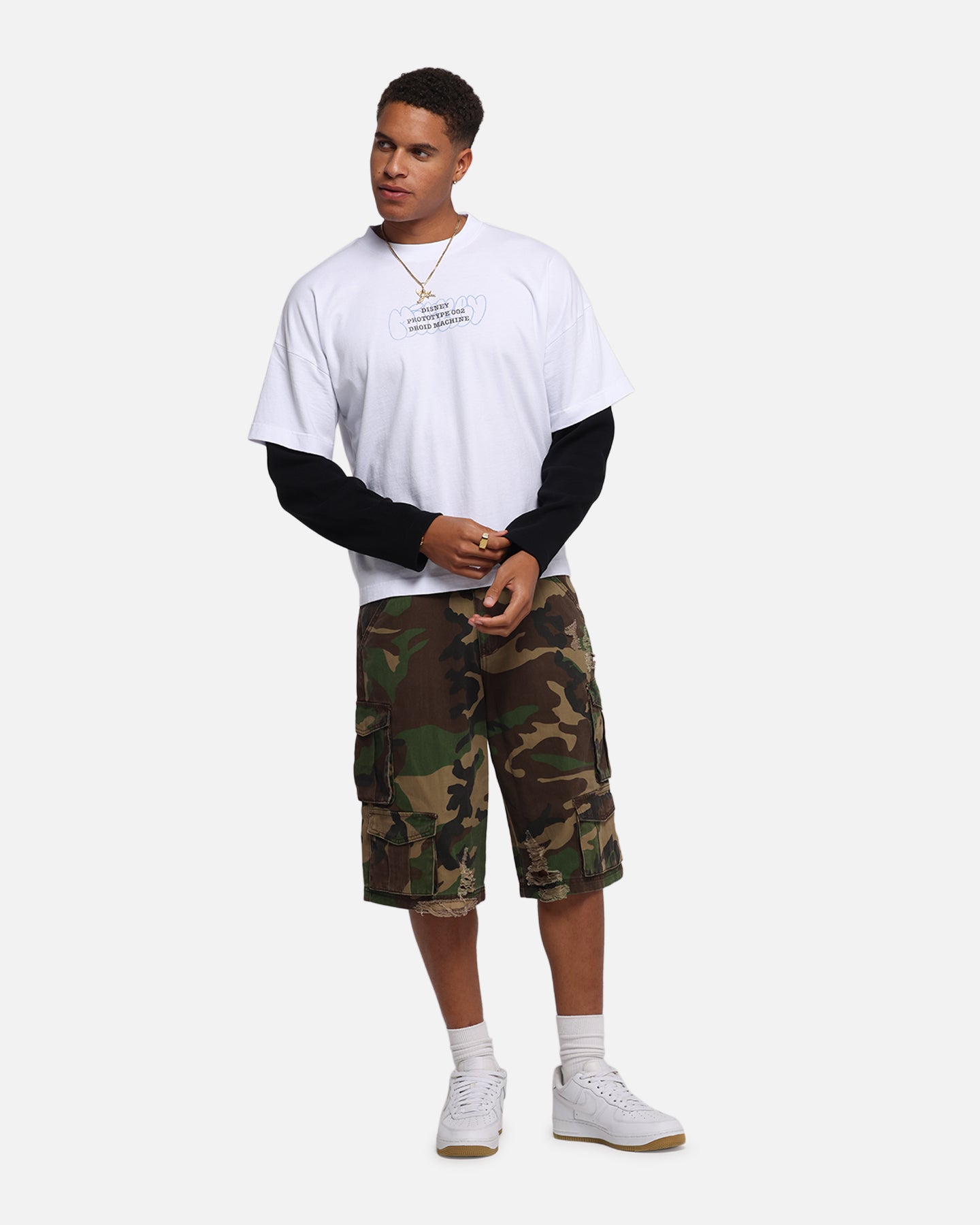 American Thrift Disney Mickey Prototype II Long Sleeve T-Shirt White、mySite、zt4zffjzw