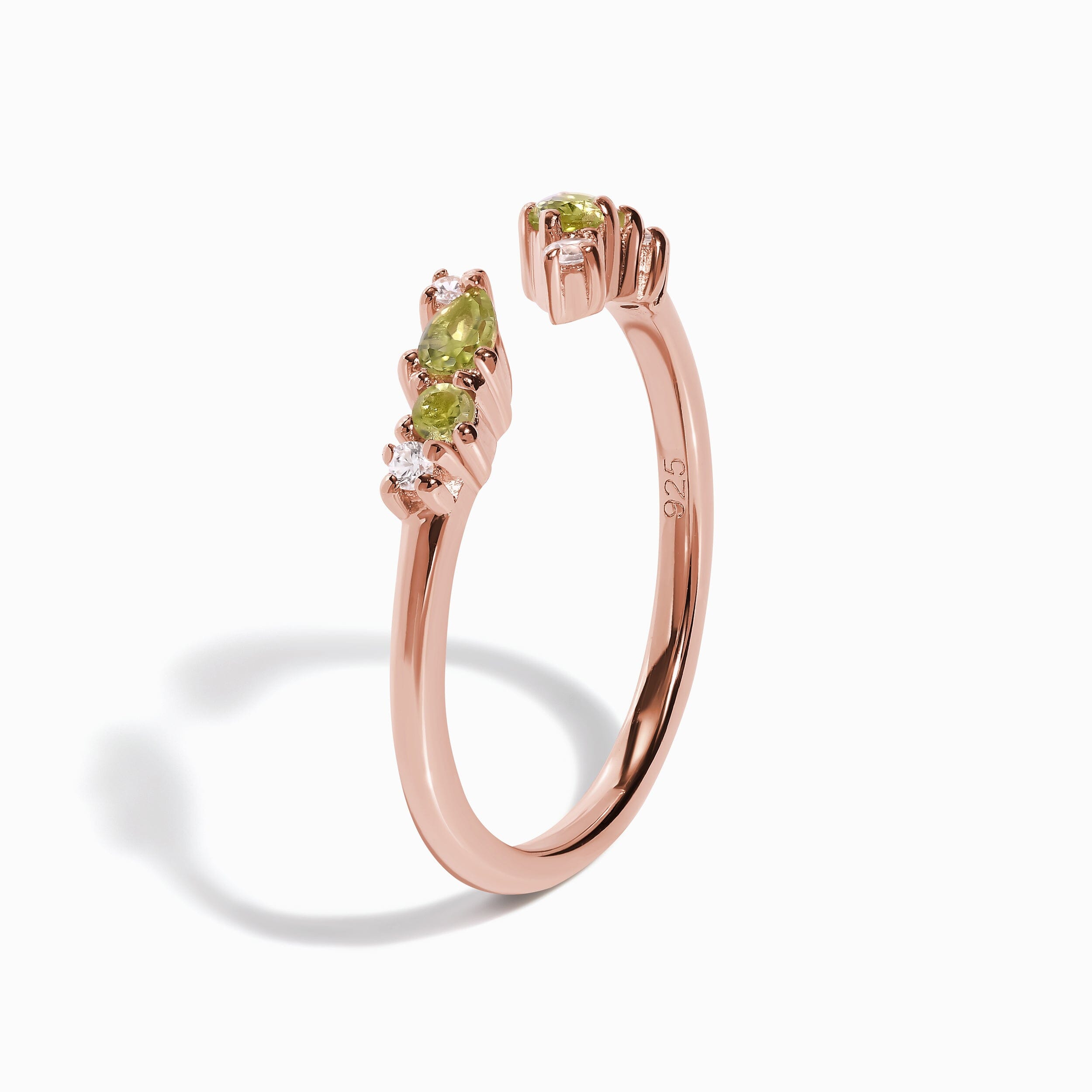 Adjustable Peridot Ring Flourish - August Birthstone、mySite、hinf8tx79