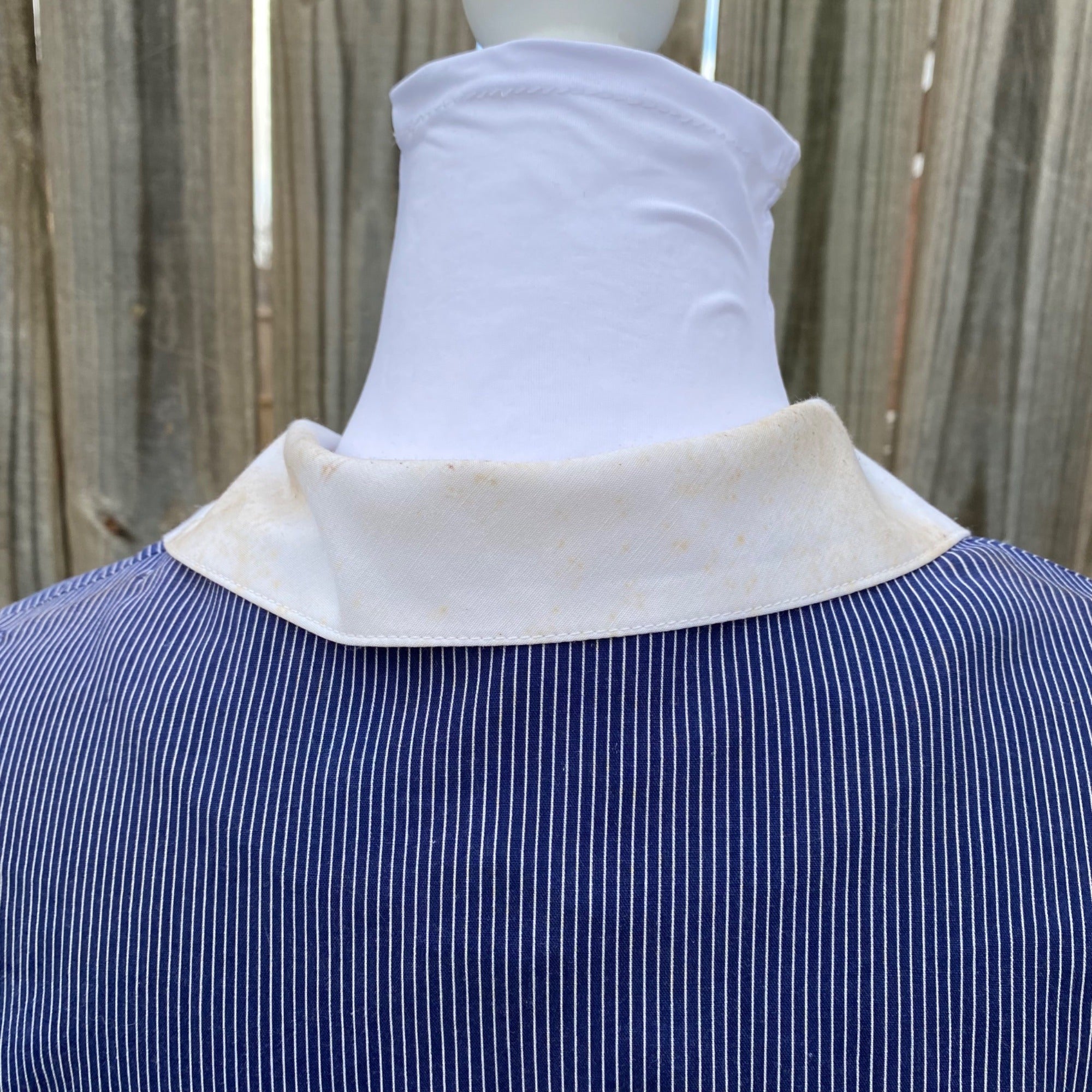 70's David Warren New York Blue Pinstripe Dress & Belt Set、mySite、garagedoors4me