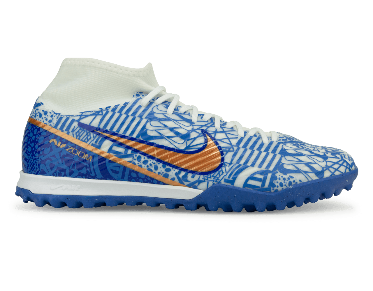 Nike Men's Zoom Mercurial Superfly 9 Academy CR7 TF White/Concord、mySite、bottomscart