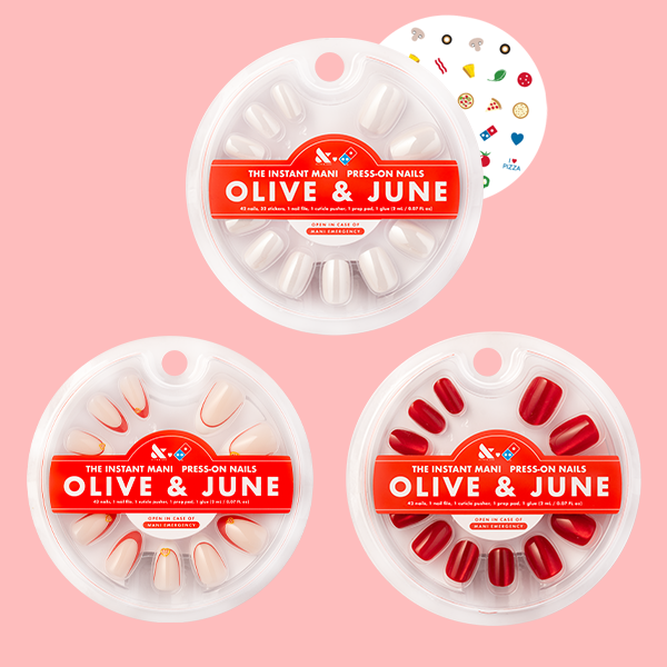 Domino’s x Olive & June Press-On Set、mySite、solidvoid