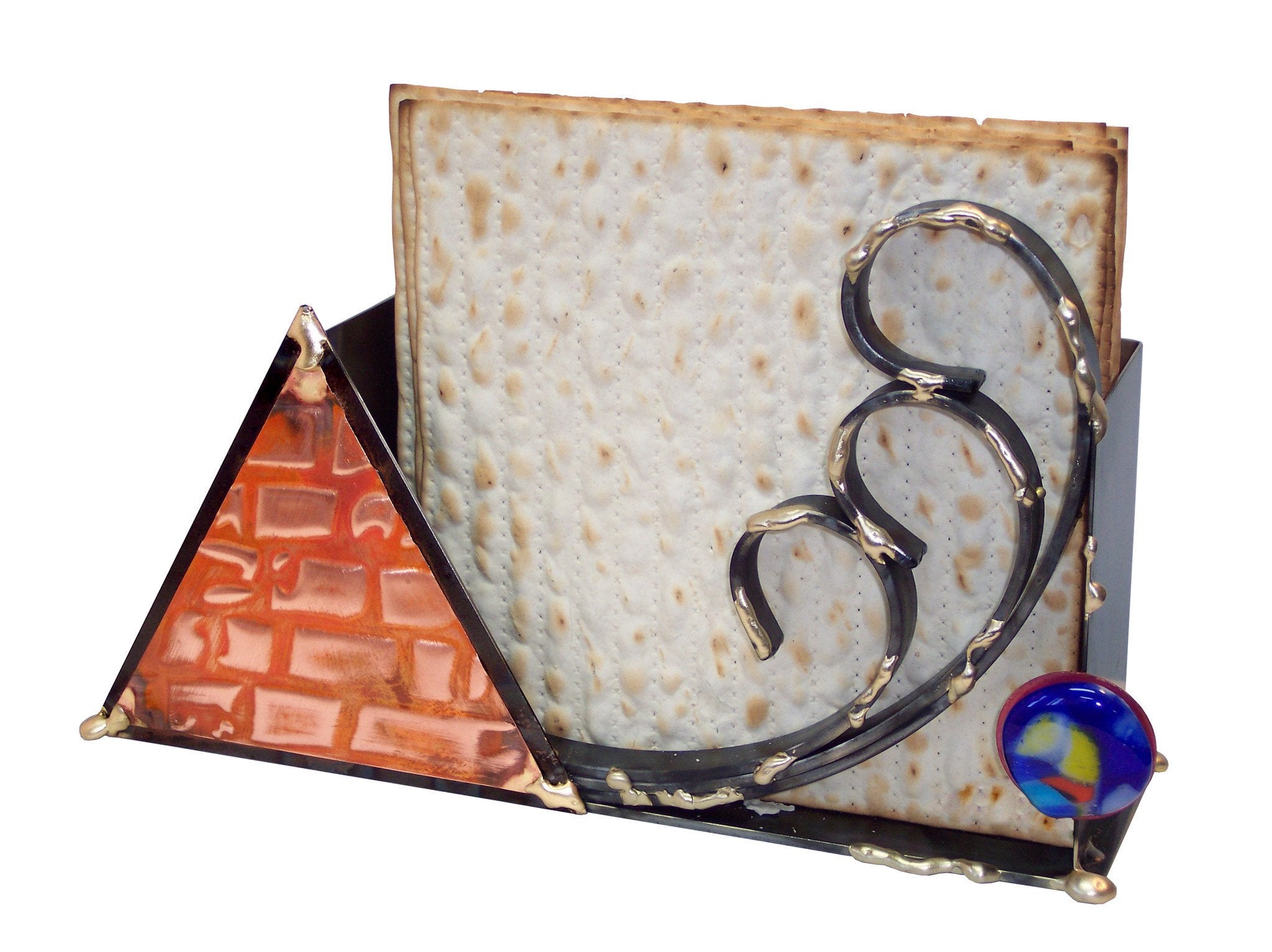 Vertical Brass Matzah Holder by Gary Rosenthal、mySite、topwebapps