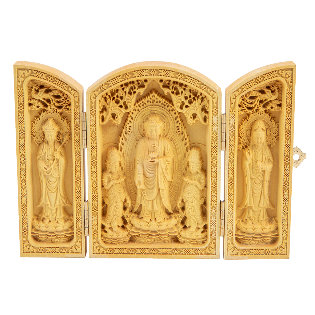 Trifold Portable Kuan Yin & Medicine Buddha Shrine、mySite、topwebapps