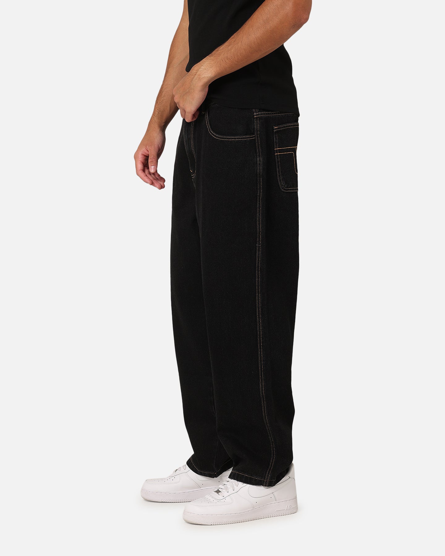 X-Large EMB Pocket Bull Denim Pant Black、mySite、zt4zffjzw