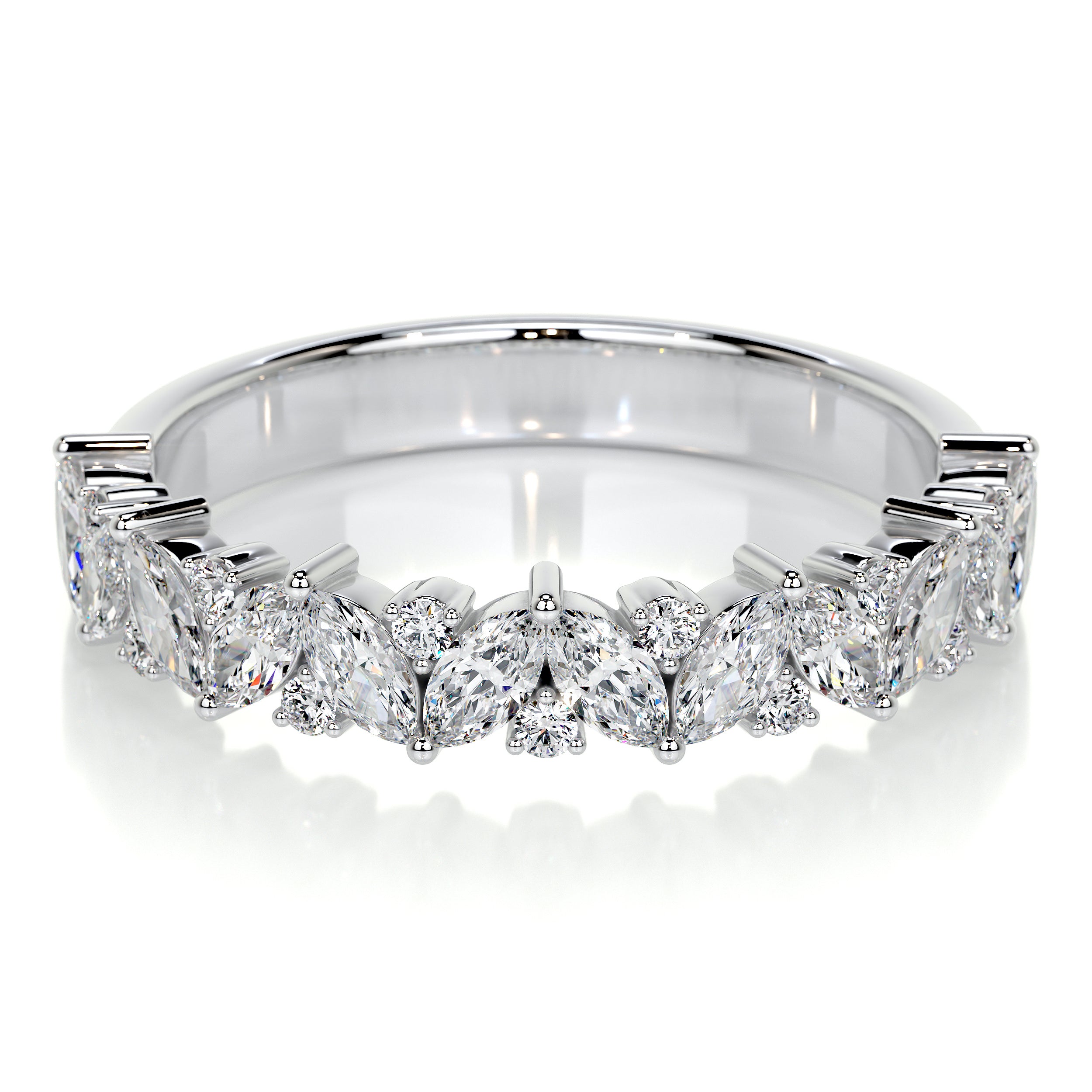 Regina Lab Grown Diamond Wedding Ring (0.85 Carat) -14K White Gold、mySite、hinf8tx79