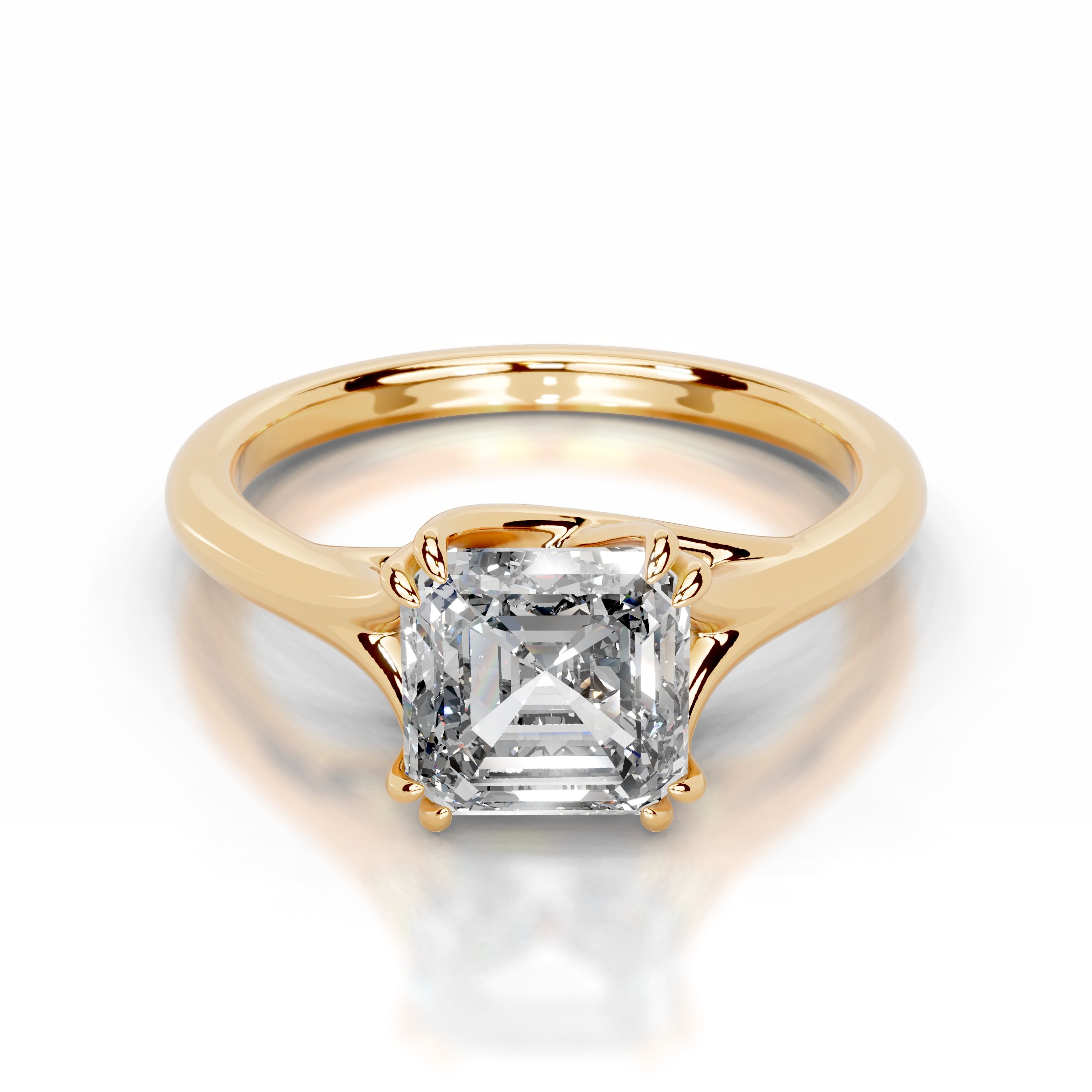 Ellie Lab Grown Diamond Ring - 18K Yellow Gold、mySite、hinf8tx79