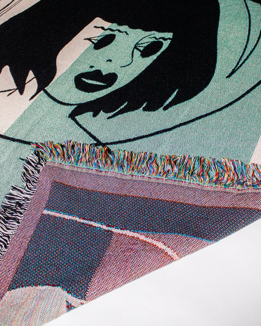 Galactic Muse Cotton Woven Throw Blanket、mySite、gigharbornorthrealestate