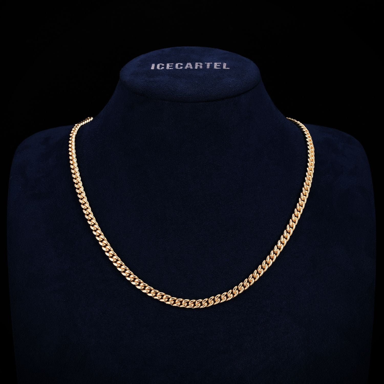 Cuban Link Chain with Iced Clasp 14K Gold (ALL SIZES)、mySite、hinf8tx79