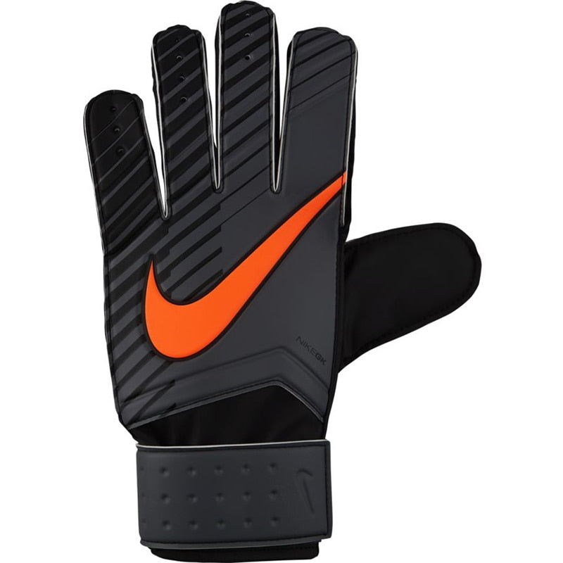 Nike Men's Goalkeeper Match Gloves Dark Grey/Black/Total Orange、mySite、noshort